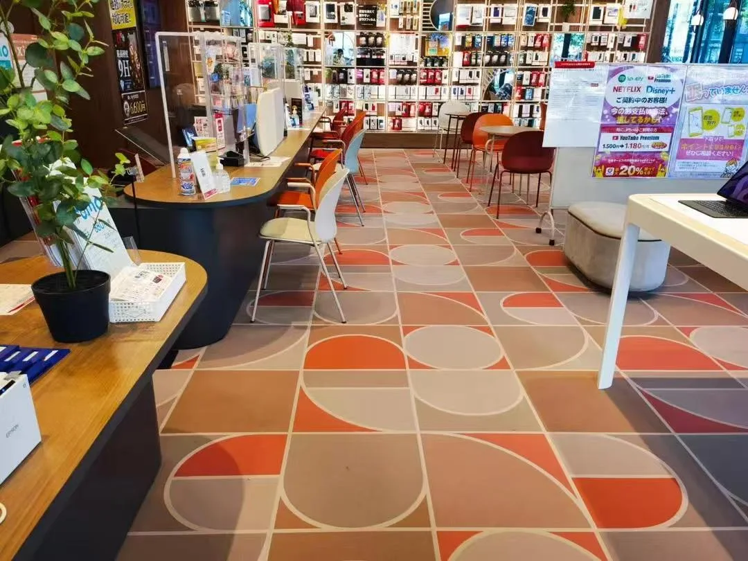 Flocked flooring for Retail & Telecom