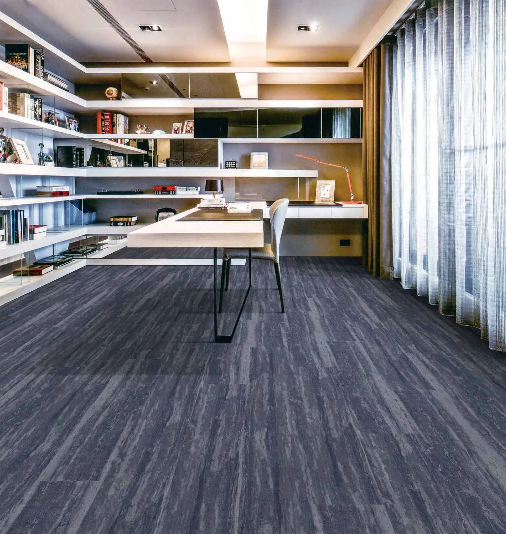 BON flocked flooring in a finished interior