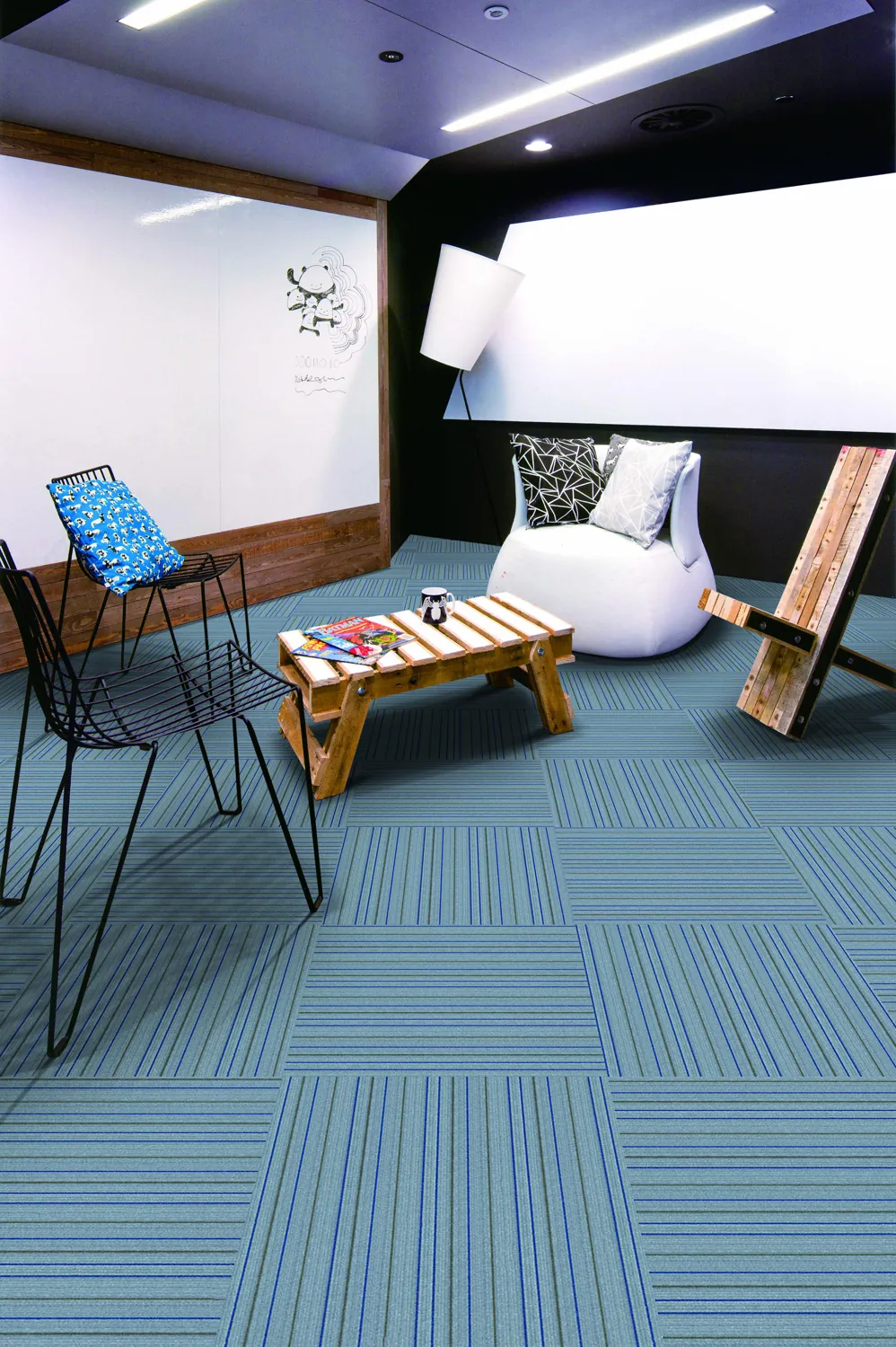 Bamboo flocked flooring