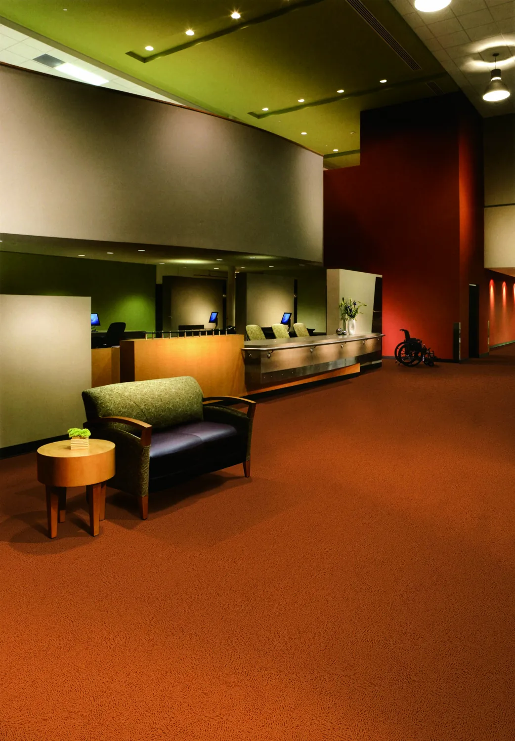Dot flocked flooring