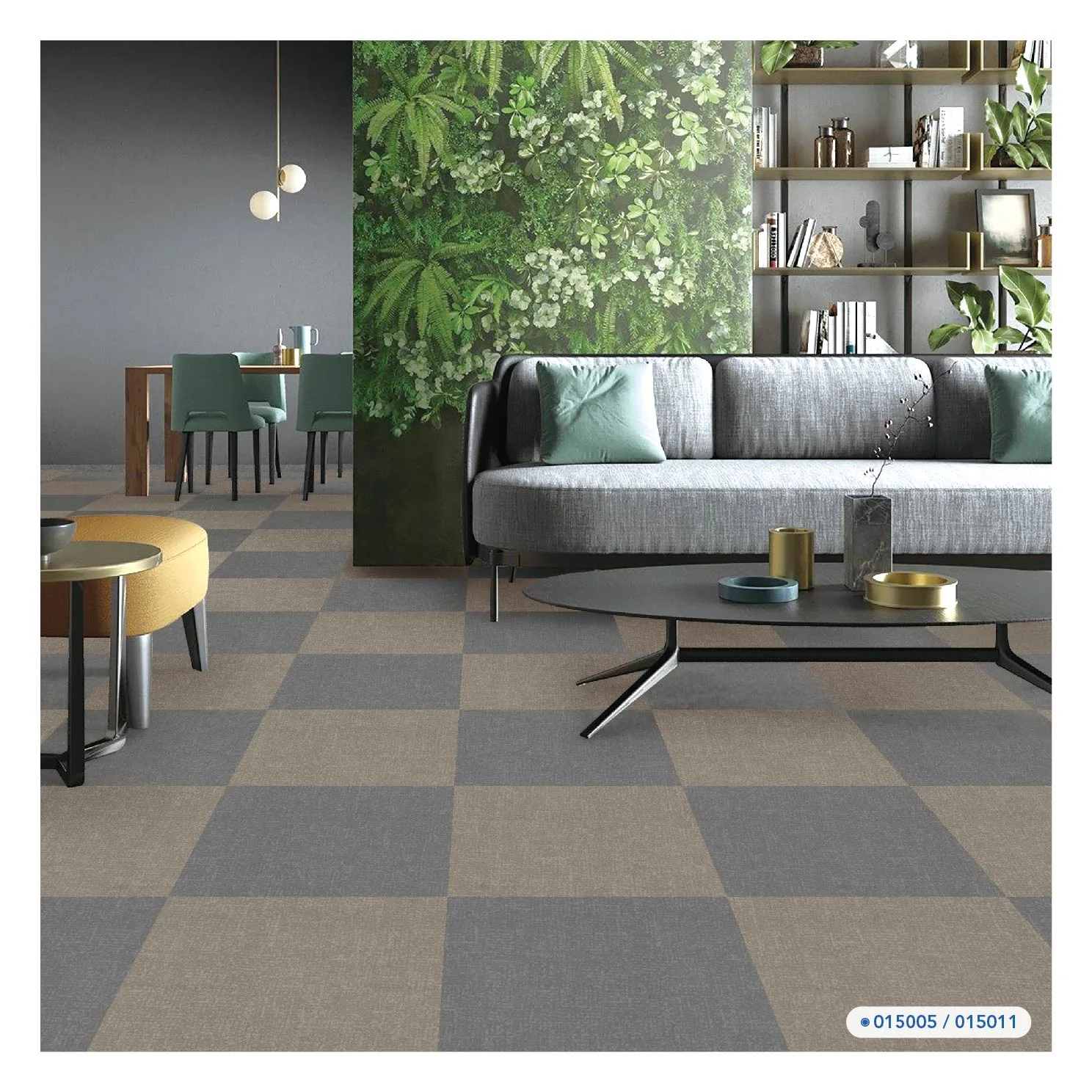 Net flocked flooring