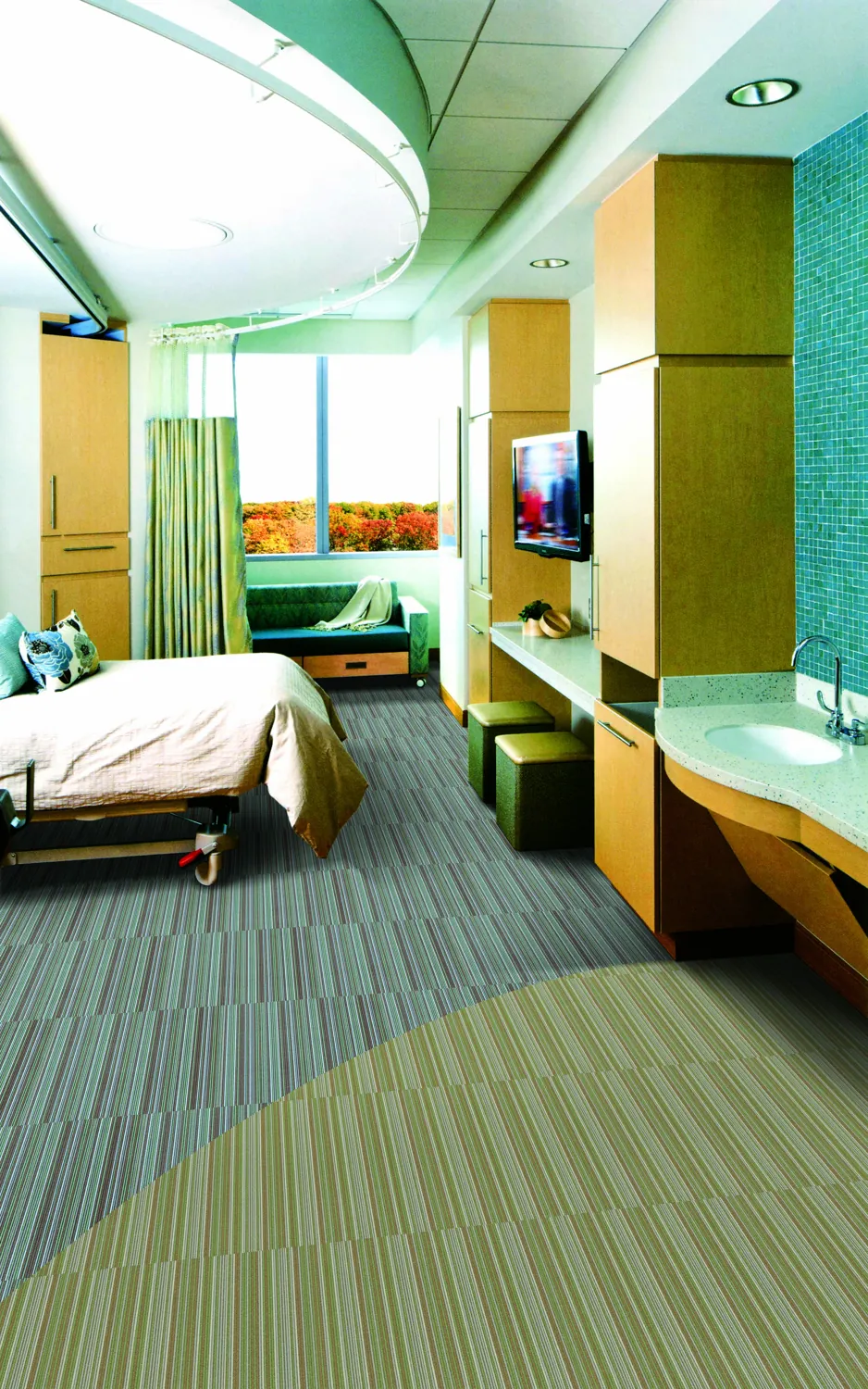 Spectrum flocked flooring